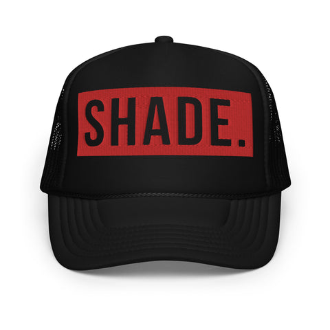 SHADE. BLACK Foam Trucker Hat