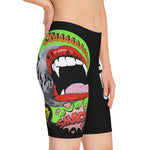 Women's Smash Up Comic Bike Shorts