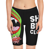 Women's Smash Up Comic Bike Shorts