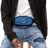 Shady Smirk Embroidered Fanny Pack