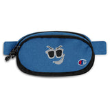 Shady Smirk Embroidered Fanny Pack