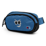 Shady Smirk Embroidered Fanny Pack