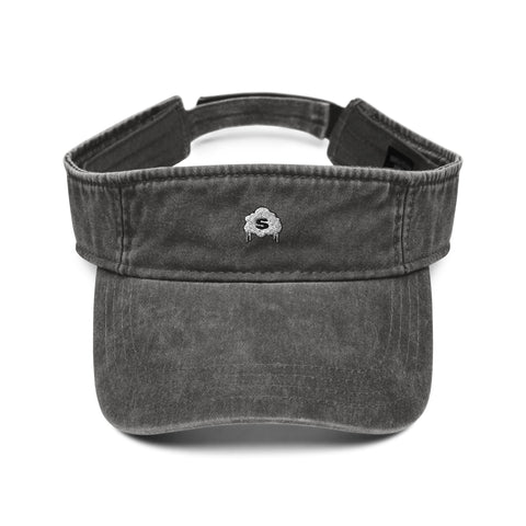 Shady Cloud Black Denim Visor