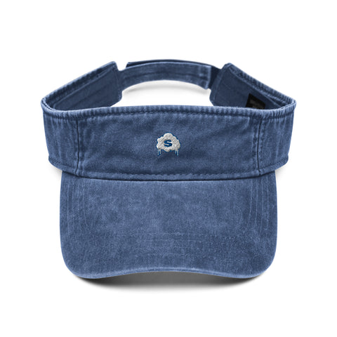 "Shady Cloud" Blue Denim Visor