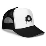 Shady Cloud Trucker Hat (White/Black)