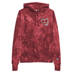 Shady Smirk Tie-Dye Hoodie (Red)