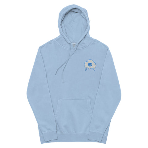 Shady Cloud Pigment-Dyed Hoodie (Pigment Light Blue)