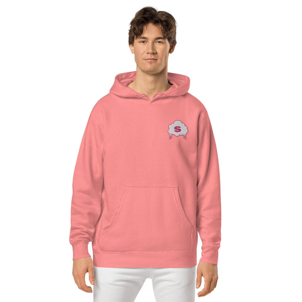 Shady Cloud Pigment-Dyed Hoodie (Pigment Pink) – Shady Bunch Clothing