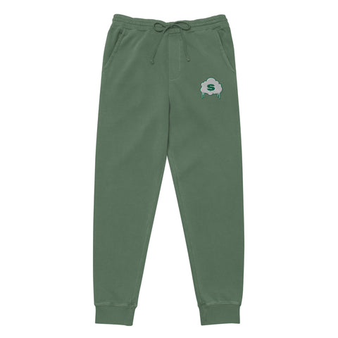 Shady Cloud Pigment-Dyed Sweatpants (Alpine Green)