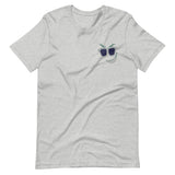 Shady Smirk Embroidered T-Shirt (Ocean)