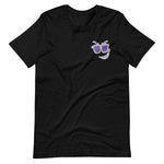 Shady Smirk Embroidered T-Shirt (Purple Passion)