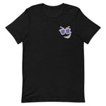 Shady Smirk Embroidered T-Shirt (Purple Passion)