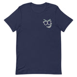 Shady Smirk Embroidered T-Shirt (Ocean)