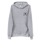 Shady Cloud Outline Sueded Fleece Hoodie (Athletic Grey)