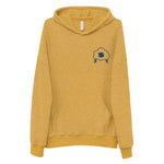 Shady Cloud Outline Sueded Fleece Hoodie (Heather Mustard)